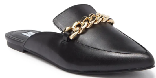 Steve Madden Pointy Toe Chain Slip-On