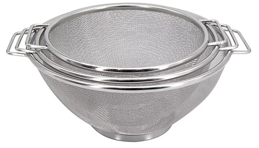 3-Piece Stainless Steel Mesh Colanders Set