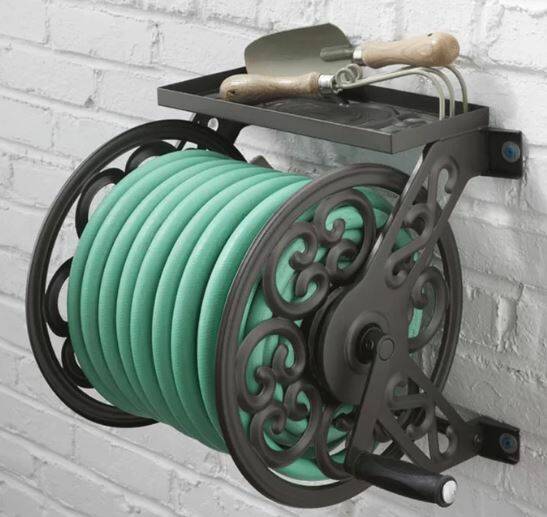 Wall Mount 125' Steel Hose Reel