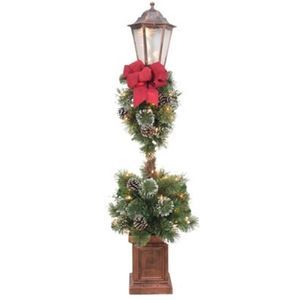 Pre-Lit 4' Christmas Lamp Post