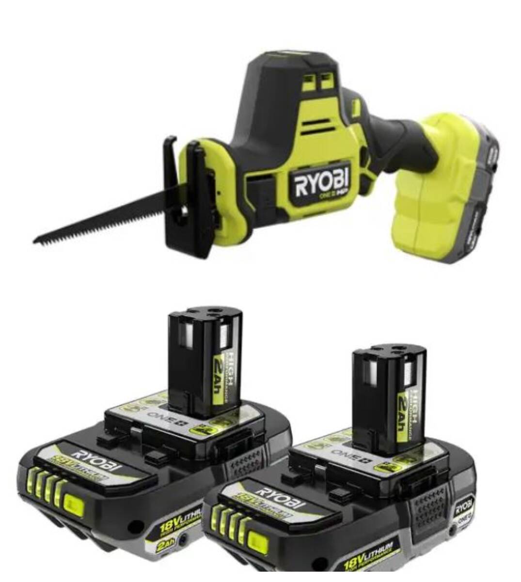 Ryobi 18V Cordless Reciprocating Saw w/ 2 Batteries