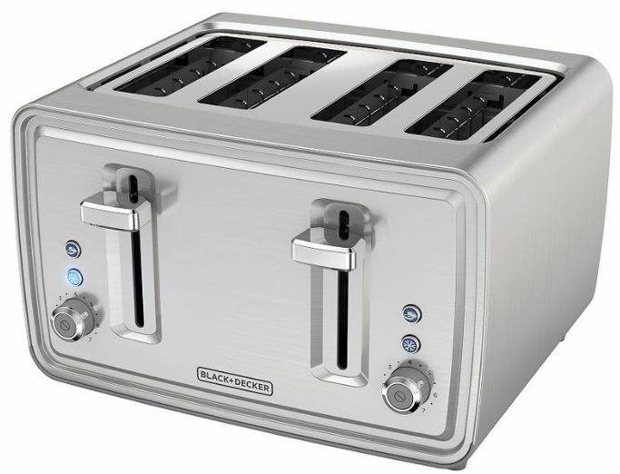 4-Slice Stainless Steel Toaster