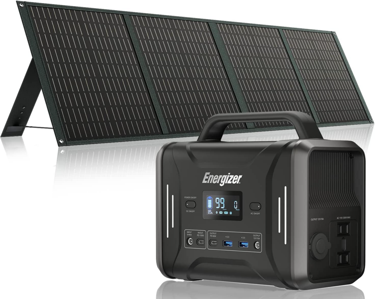 Energizer 100W Solar Generator w/ Foldable Solar Panel