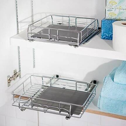 Set of 2 Expanding Sliding Cabinet Organizers