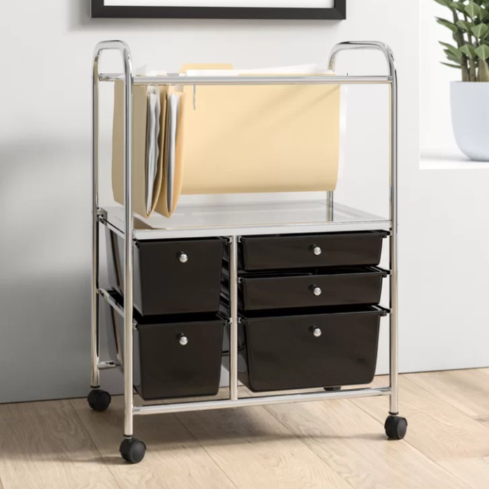 5-Drawer Rolling Storage Chest