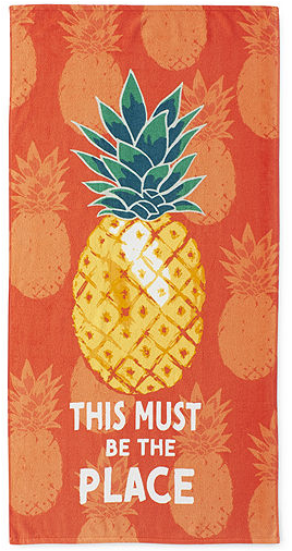 Pineapple Printed Beach Towel