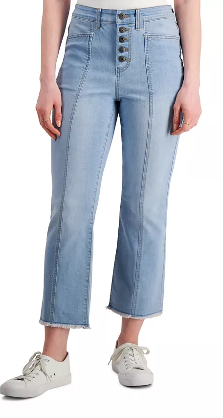 Style & Co. Women's  Button-Fly Cropped Jeans