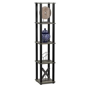 Wood 5-Tier Corner Rack