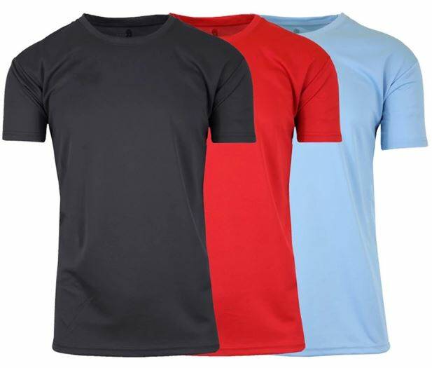 3-Pack Men's Moisture Wicking Tee