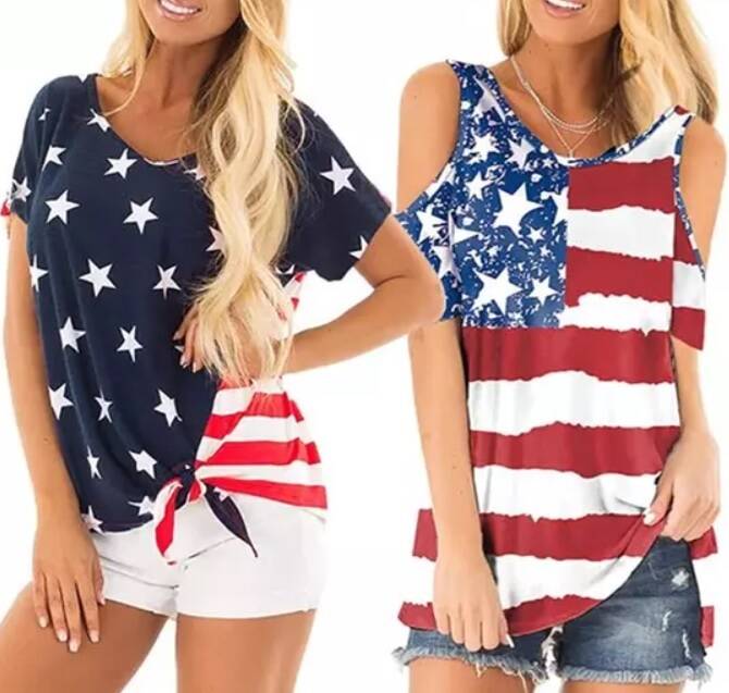 USA Flag Women's Top