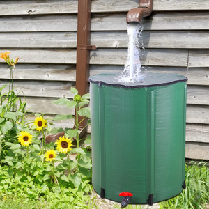 Weather Resistant 50 Gal. Foldable Rain Barrel