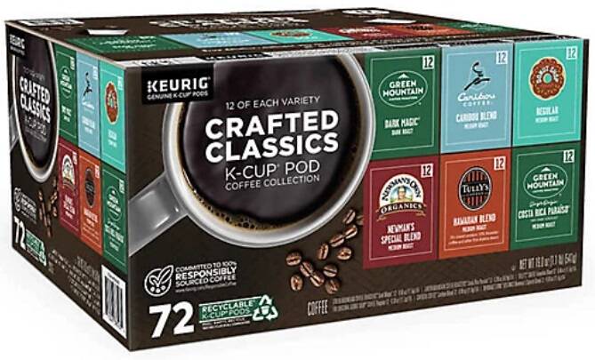 72-Count Keurig K-Cup Pods Variety Pack