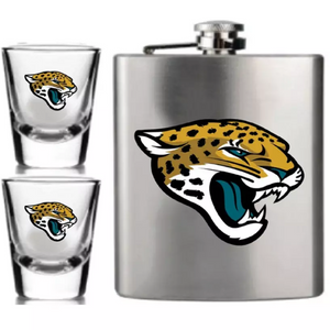 3-Piece NFL Flask & Shot Glass set