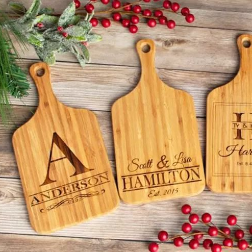 Personalized Bamboo Serving Board