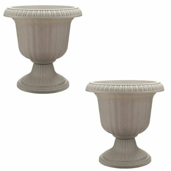 Set of 2 Resin Urn Planters