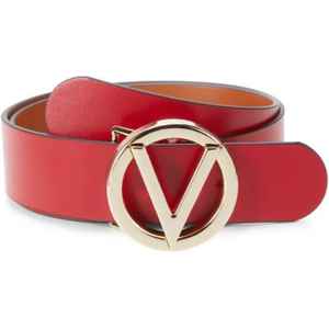 Valentino Women's Leather Logo Belt