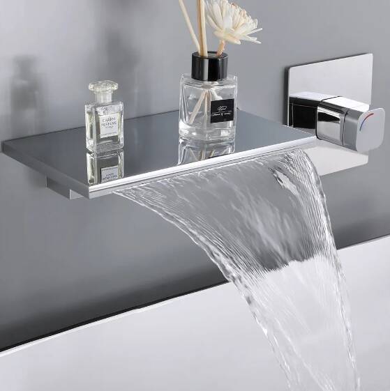 Wall Mount Waterfall Bathroom Faucet