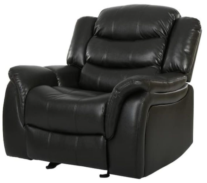 Faux Leather Wall Hugger Glider Recliner