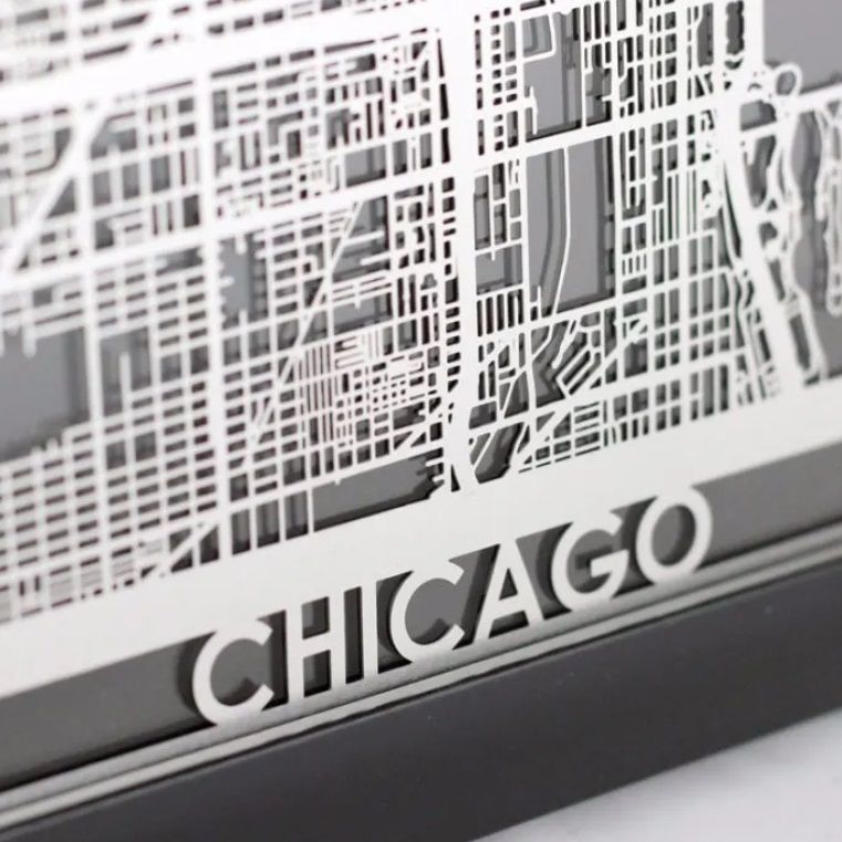 Stainless Steel City Maps