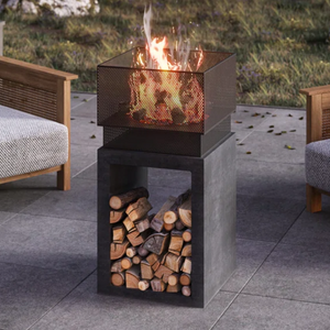 Wood Burning Outdoor Fire Column