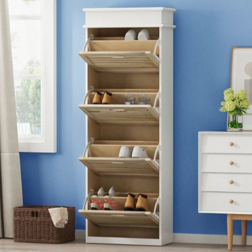 16-Pair Shoe Storage Cabinet