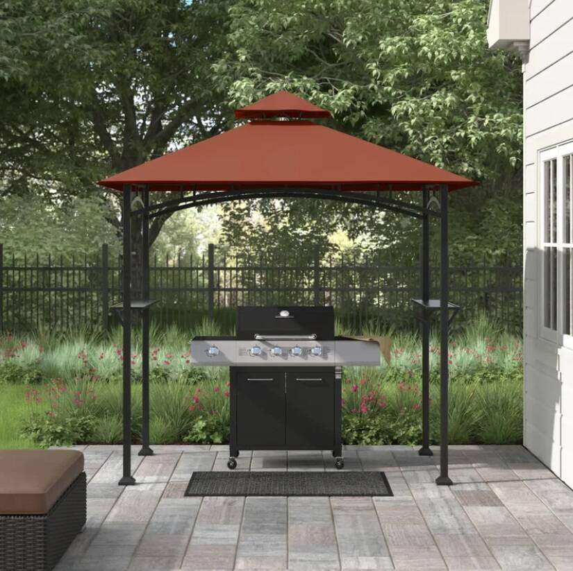 Steel 8' x 5' Grill Gazebo