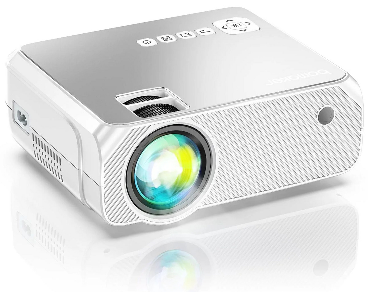 Portable 1080p Wi-Fi Mini Projector w/ Built-in Speaker