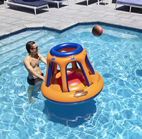 Giant Floating Pool Basketball Game