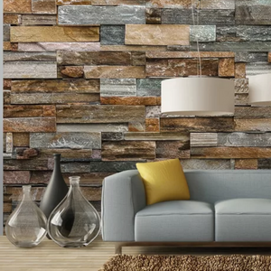 Semi-Gloss Industrial Stone Wall Mural