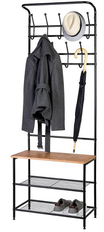 Entryway Coat & Shoe Rack Combo