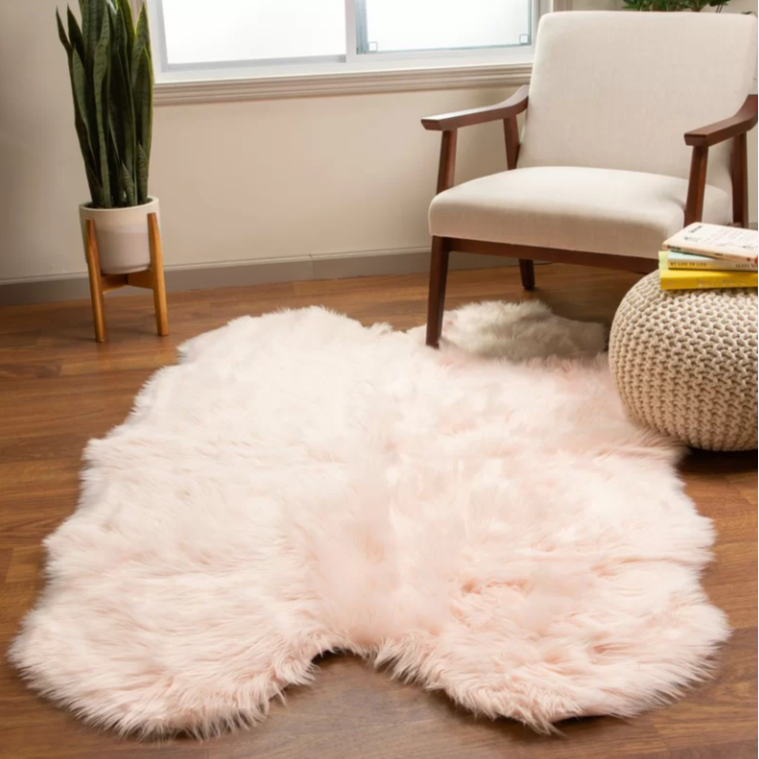 Shag Faux Sheepskin 2' x 4' Area Rug