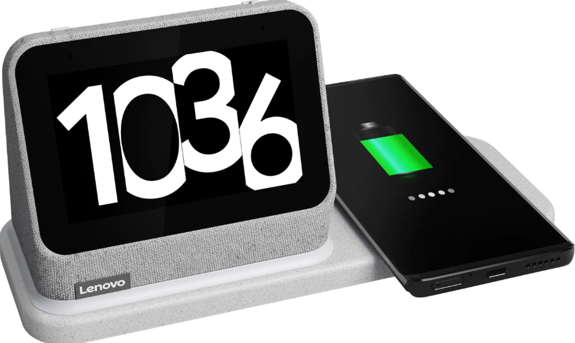 Lenovo Smart Clock w/ Wireless Charging Dock