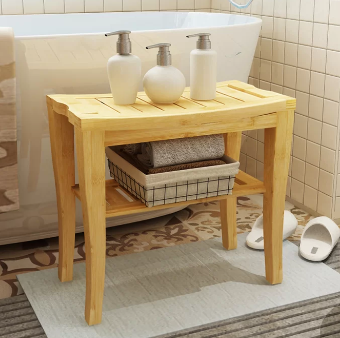 18.7'' W Bamboo Shower Bench