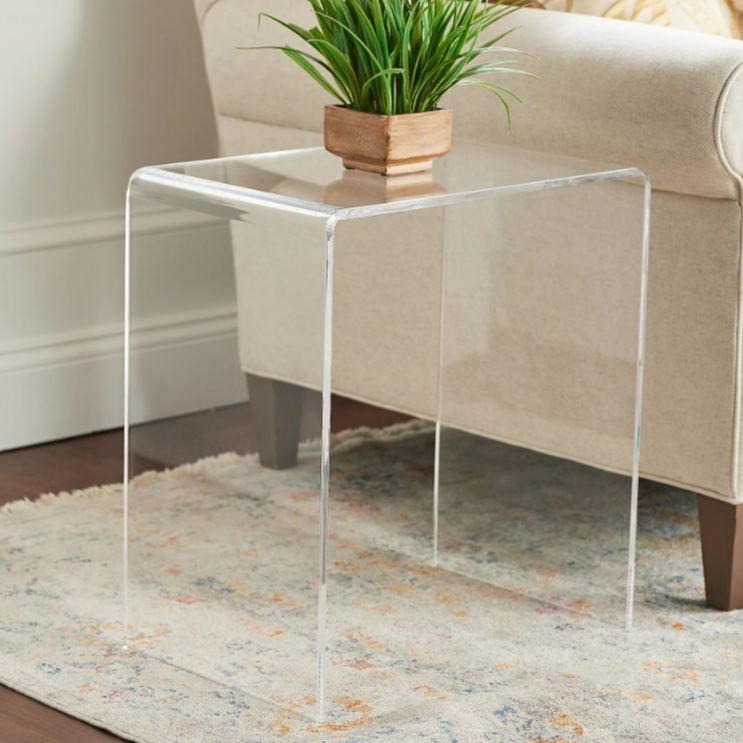 Clear Acrylic Side Table