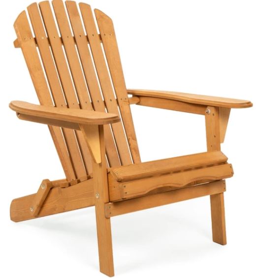 Folding Wood Adirondack Chair