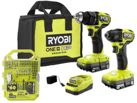 Ryobi ONE+ HP 18V Brushless Drill & Impact Driver Kit