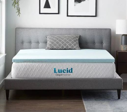 Lucid Gel & Aloe Infused Memory Foam Mattress Topper