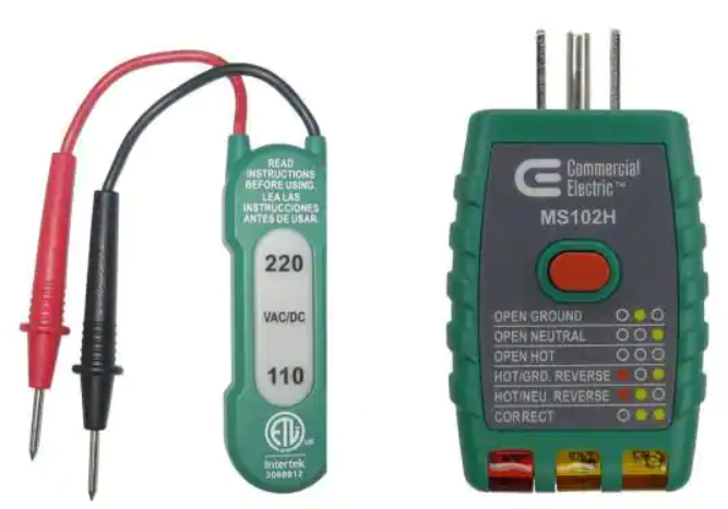 Commercial Electric 110-220V AC/DC Voltage Tester