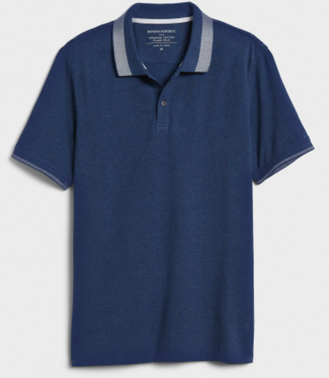 Banana Republic Organic Cotton Tipped Pique Polo