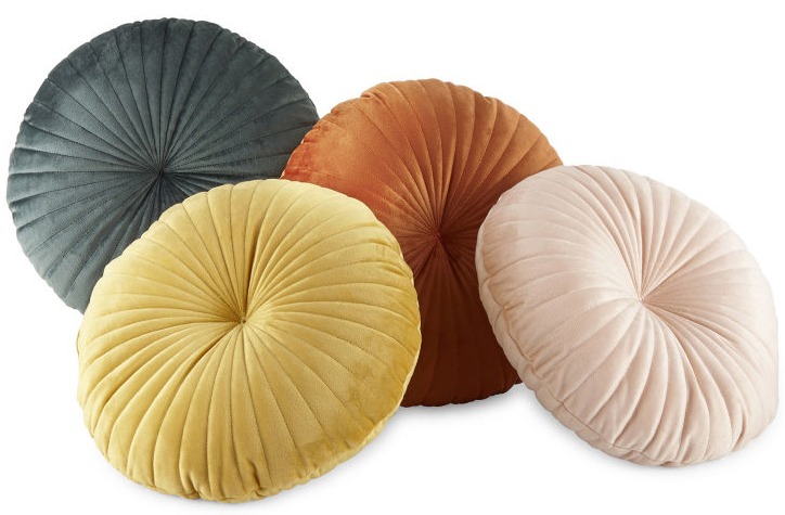 Velvet Round Throw Pillow