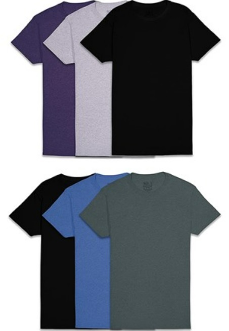 Fruit of the Loom Men's 6-Pack Crew T-Shirts